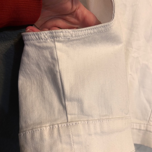 Torrid Cropped White Denim Vest Womens Large - Picture 8 of 12